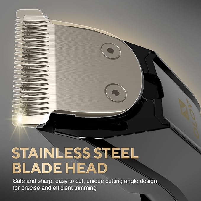 Men's Beard Trimmer - All-in-One Trimmer with Precision Dial - Premium Facial Hair Groomer - Adjustable 20 Length Setting, USB Recharge Dock, Cordless Waterproof Wet/Dry Clipper