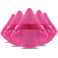 Powder Puffs Daubigny 6 Pieces Powder Puff Face Soft Triangle Makeup Puff for Loose Powder Mineral Powder Body Powder Velour Cosmetic Foundation Blender Sponge Beauty Makeup Tools(Rose Red)