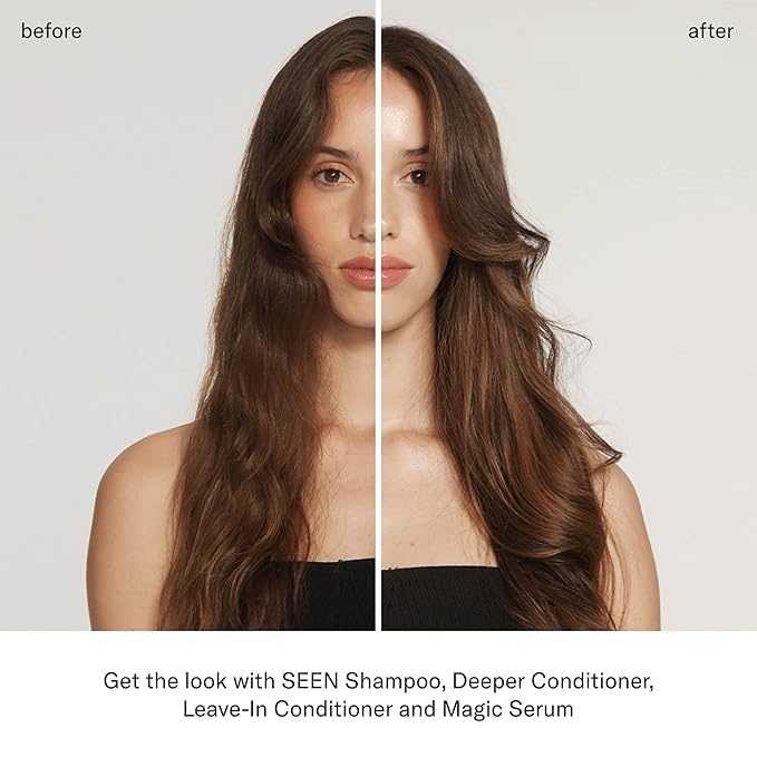 SEEN Deeper Conditioner, Fragrance Free - Non-Comedogenic & Sulfate-Free Hair Conditioner- Dermatologist-Developed - Safe for Sensitive, Eczema & Acne Prone Skin