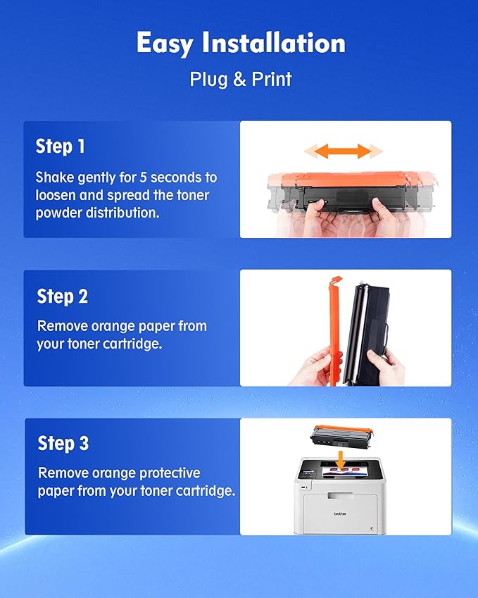 TN436 Toner Cartridge 4 Pack Replacement for Brother TN436 TN-436 Toner Compatible with Brother HL-L8260CDW, L8360CDW, MFC-L8690CDW, L8900CDW, DCP-L8410CDW Printers