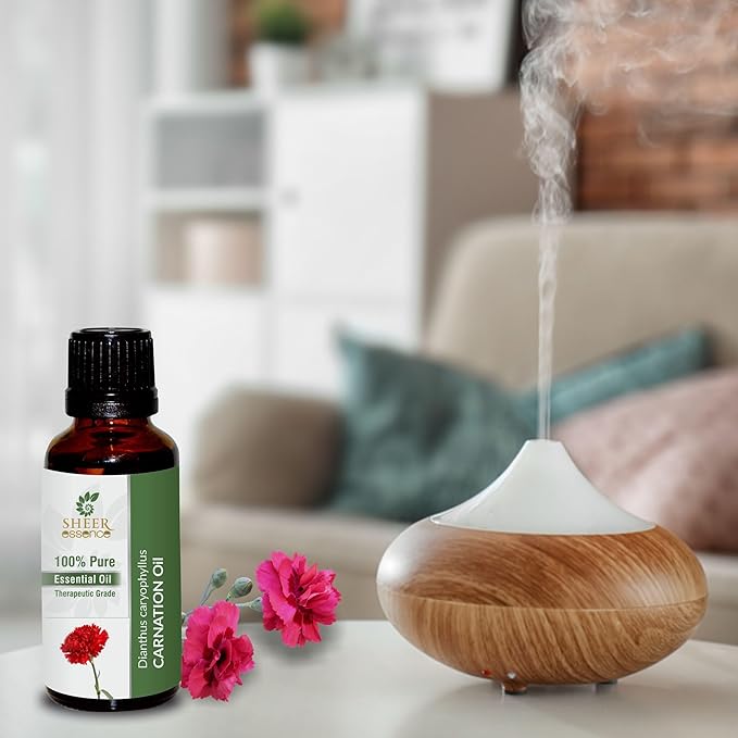 Carnation Oil -(Dianthus Caryophyllus)- Essential Oil 100% Pure Natural Undiluted Uncut Therapeutic Grade Oil 1.01 Fl.OZ