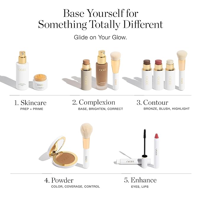 Ogee Complexion Perfecting Liquid Foundation - Lightweight Tinted Moisturizer For Face (Mahogany 14.5N - Deep Cocoa (Rich Undertones) - with Vitamin C & Jojoba Oil - Certified Organic & Made in USA