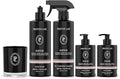 Preston Lane Signature Home Set – All Purpose Cleaner, Dish Soap, Hand Wash, Hand Cream & Scented Candle | Plant-Powered Cleaning & Care Essentials with Fine Italian Fragrance, Mayfair