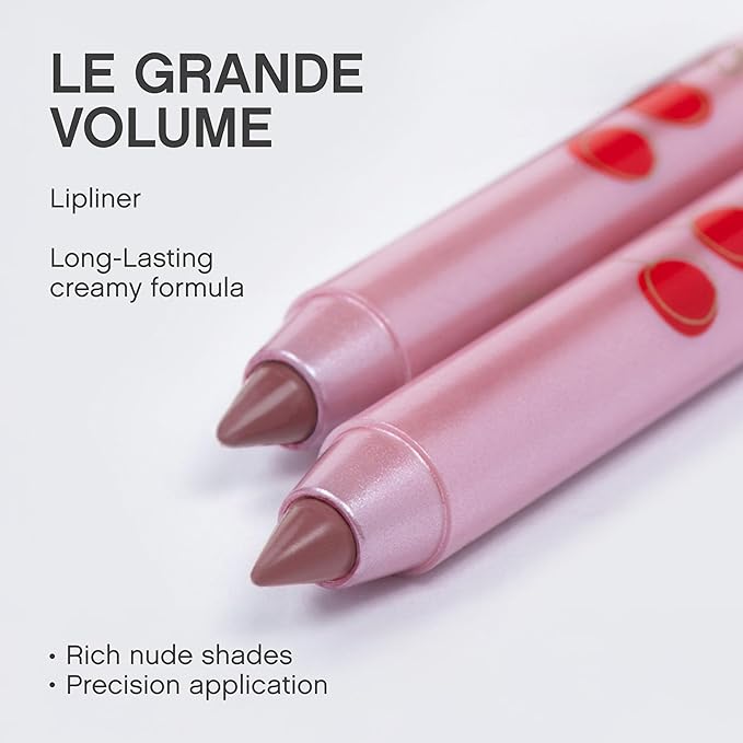 Vivienne Sabó Gel Lipliner Le Grand Volume – Long-Lasting Smudge-Proof Lip Liner & All-Over Lip Color, Creamy Precision Formula, Hydrating & Comfortable Wear, 01 Light Nude