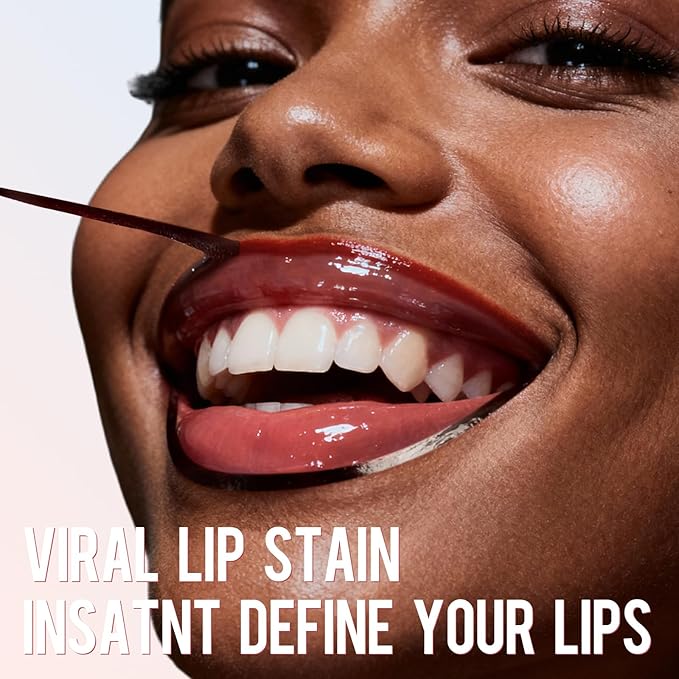 Vevivia Lip Stain - Lip Liner Stain, Long Lasting Peel Off Lip Stain, Natural Peel Off Lip Liner Stain with Tweezer, Easy to Use, Waterproof, Smudge-proof, Transfer-proof, Cocoa