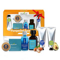 Pampering Gift for Women - Self Care Christmas Gifts Set, 6 Travel Size Essentials, Moroccan Argan Oil, Beef Tallow, Avocado Oil, Shea Butter, Bath Salt, Candle, Hair & Hand Repair, Foot Cream