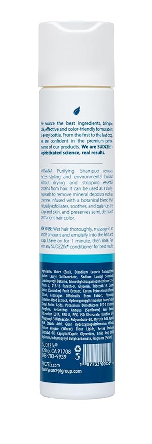SUDZZFX Nyrvana Purifying Shampoo, 10.1 Fl Oz and Moxee Reconstructing Conditioner, 10.1 Fl Oz