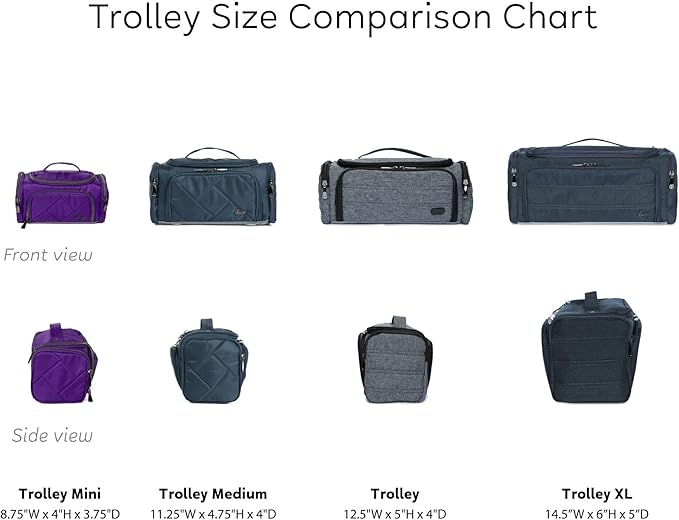 Lug Trolley Medium Cosmetic Case, BLACK ICEPOP STITCH