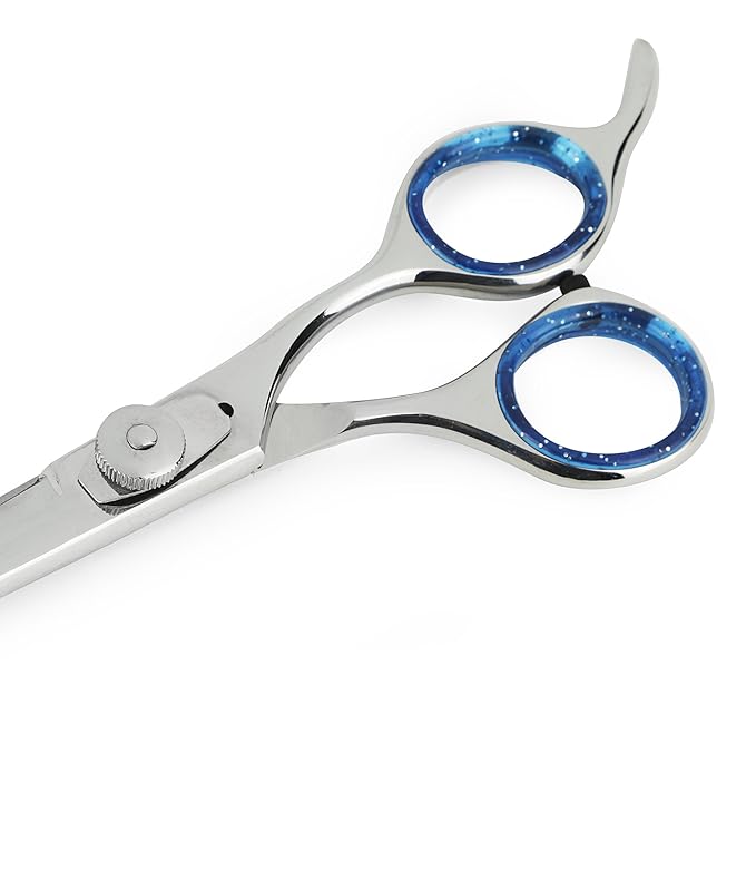 Laazar Pro Straight Hair Cutting Scissors | Professional Barber/Hairdresser Trimming Shears with Japanese Steel Blade and Comfort Rings | Extra Sharp | Grooming Tools for Men and Women