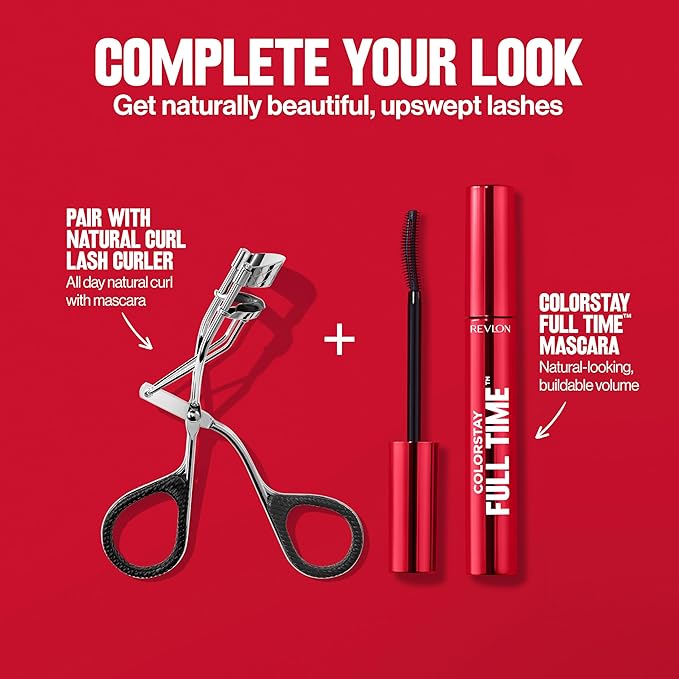 Revlon ColorStay Full Time Volumizing Mascara, 24 Hour Wear, Smudge-Proof, Non-Clumping, Flake-Free, Stocking Stuffer for Her, 402 Black Brown