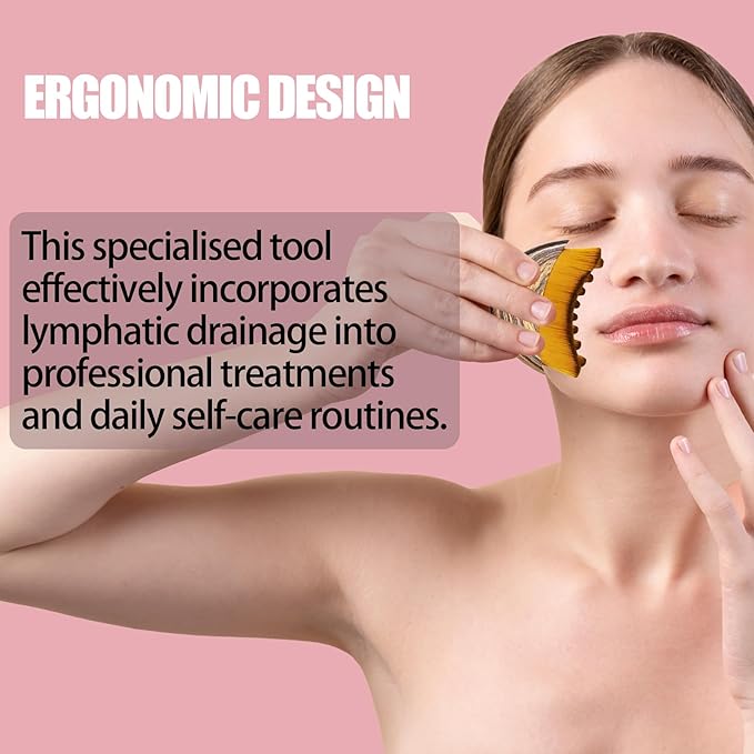 Lymphatic Drainage Massager Lymphatic Contour Face Brush Double Chin Reducer Lymphatic Drainage Brush