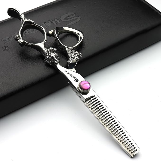 6/7/7.5/8/9 inch Japanese 440C Styling Studio Scissors Barber Professional Styling Tool Set Scissors (6-inch Thin Scissors)