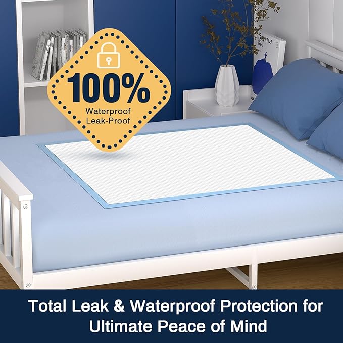 AAY Disposable Bed Pads 30"X36" (100pcs) Tear-Resistant Cloth Backing Underpads Super Absorbent Pee Pads Extra Large Premium Chucks for Adults Incontinence Pads Waterproof for Elderly, Kids or Puppy