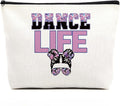 fkovcdy Dance Bag - Makeup Bag for Dancer, Teacher, Student & Teen Girls - Recital & Dance Life Gifts