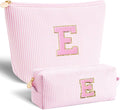 Room Essentials for Girls Teen Girl Travel - Easter Basket Stuffers Birthday Gifts for Girls Teens Kids Daughter Sister Her,Cute Trendy Stuff Makeup Bag Set Cosmetic Bag - Pink,E
