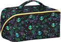 Makeup Organizer Bag, Magic Skulls Travel Makeup Bags Makeup Vanity Case Large Capacity Rhombus Cosmetic Toiletry Bag for Girl Women Ladies