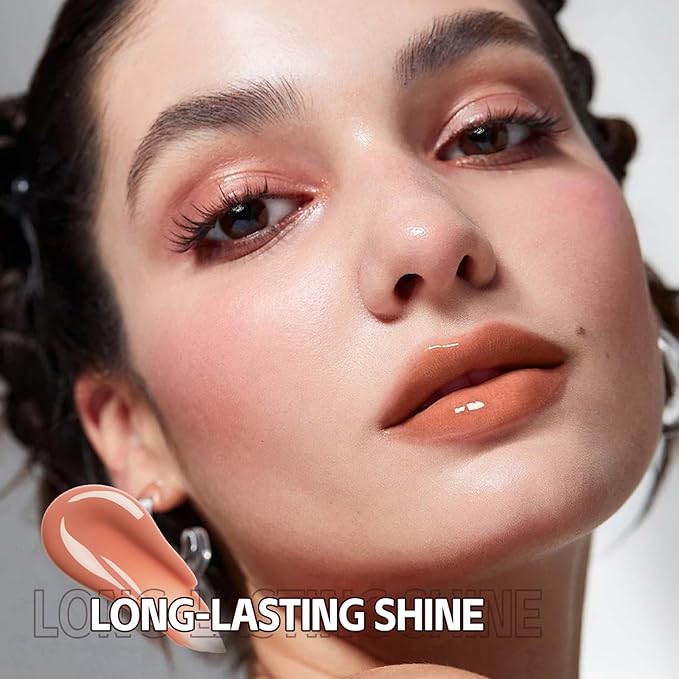 3D Voluming Lip Gloss Long Lasting Moisturizing Lip Gloss for Women Shine and Glowy Finish Lip Makeup