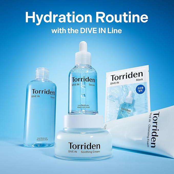 Torriden DIVE IN Hyaluronic Acid Soothing Cream 100ml (3.38 fl. oz) | Revitalizing Facial Moisturizer for Sensitive and Dry Skin | Hyaluronic Acid, Panthenol, Allantoin
