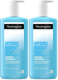 Neutrogena Hydro Boost Body Moisturizing Gel Cream with Hyaluronic Acid, Non-Greasy & Fast Absorbing, Lightweight Hydrating Body Lotion for Normal to Dry Skin, Fragrance-Free, 16 oz (Pack of 2)