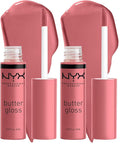 NYX PROFESSIONAL MAKEUP Butter Gloss, Tiramisu Brown | Non-Sticky | Pack of 2
