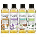 Bath Oil Body Oil with Shea Butter, Lavender, Eucalyptus Mint, Coconut Scent Bath Oils, Mother's Day Gifts for Women, 25.8 fl oz (Pack of 4)