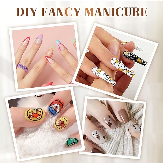 12 Color Nail Art Pens for Painting Nails, 2026 New Nail Art Markers for Gel Nails, DIY Nail Art Marker Drawing Painting Liner Pen for Home Salon Quickly Dry Nail Art (1 Pack)