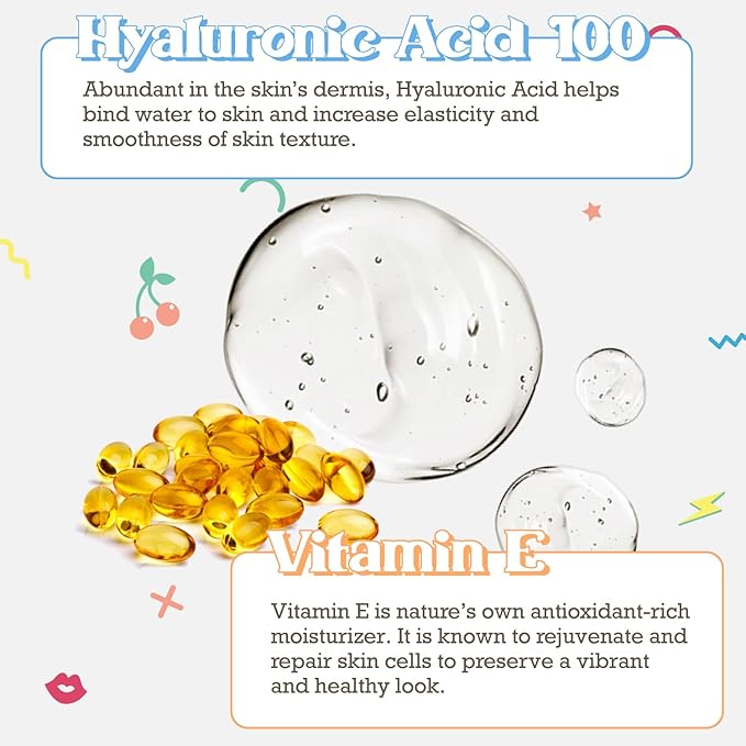 Purifect CEO of H20 Hyaluronic Acid Facial Serum – Hydrating, Moisturizing, Relieves Redness with Vitamin E – Made in USA – Plumping Formula, Pairs Well with Vitamin C Serum & Moisturizer