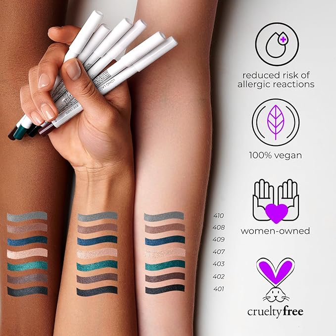 Lamel Brown Eyeliner, Ultra Long Lasting Gel Eyeliner Pencil, Waterproof Eye Liner, Smudge Proof, Creamy Eye Pencil, Sweat Proof Makeup, Highly-Pigmented (402 Shade)