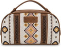 Montana West Wrangler Makeup Bags for Women Portable Aztec Toiletry Bag Southwestern Travel Cosmetic Organizer for Gift