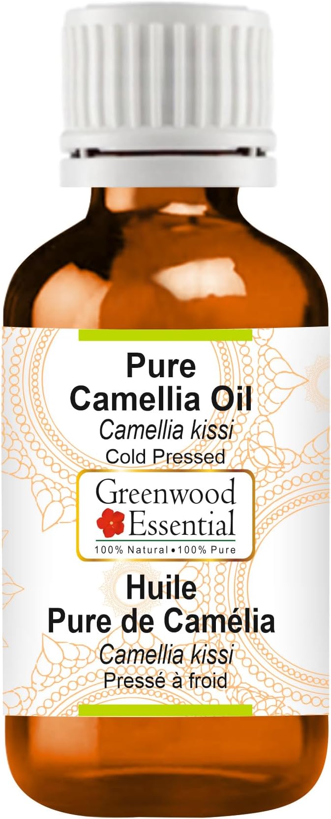 Greenwood Essential Pure Camellia Oil (Camellia kissi) Cold Pressed 5ml (0.16 oz)