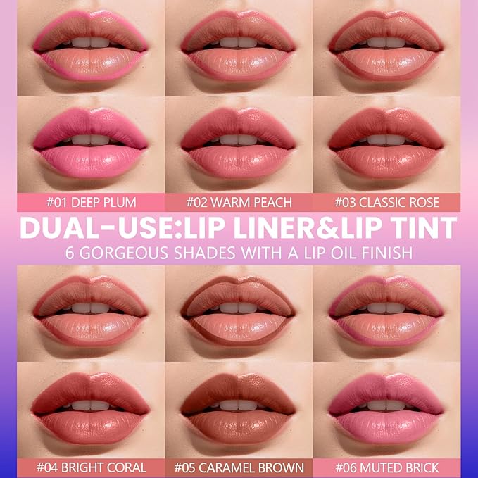 Jolilab Lip Stain Masque,Wipe Off Lip Tint,Waterproof,Transfer proof,Highly Pigmented,Ultra Long Lasting Lip Stain Peel off Makeup With Matte finish for All-day Wear.(#02 WARN PEACH)