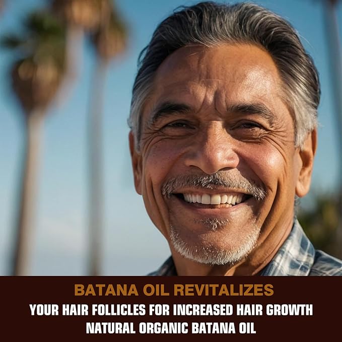 Organic Batana Oil for Hair Growth & Repair | 100% Pure, Unrefined Hair Treatment | Strengthens, Moisturizes, Reduces Hair Fall | 4.15 oz