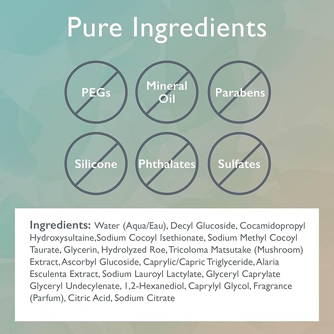 Restorsea Reviving Cleanser – Gentle Gel Face Wash for Normal to Dry Skin – Removes Makeup – With Vibransea™ Complex & Songyi Mushroom – Hypoallergenic, Sulfate-Free, Non-Comedogenic 6.7oz