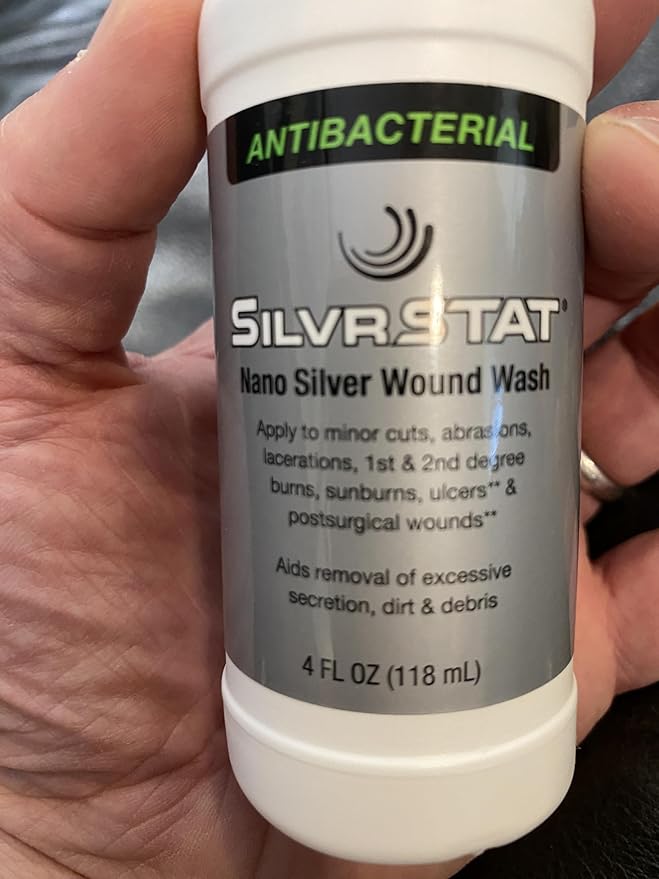 SilvrSTAT Nano Silver Wound Wash Sprayer | Debride & Fine Mist Spray | 4 fl oz
