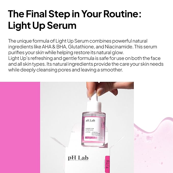 pH Lab Light Up Anti-Spot Serum, Even Skin Tone, Clean Pores, Help Prevent Blemish Formation, 1.01 Fl Oz (Pack of 1)