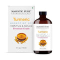 Majestic Pure Turmeric Essential Oil with Glass Dropper - 4 Fl Oz - 100% Pure and Natural Turmeric Oil - Premium Grade Essential Oils for Diffuser, Aromatherapy, Soap and Candle Making