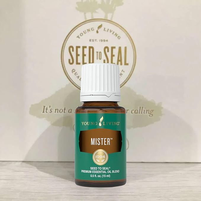 Young Living Mister Premium Essential Oil - Hormonal Balance Aromatherapy - Masculine Energy Support - Men's & Women's Wellbeing - Enriched with Sage and Lavender - 15ml