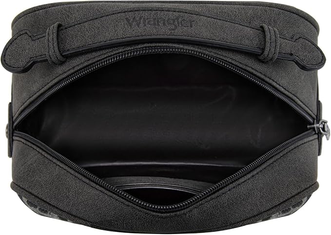 Montana West Wrangler Makeup Bags for Women Leopard Print Toiletry Bag Small Travel Cosmetic Organizer for Gift