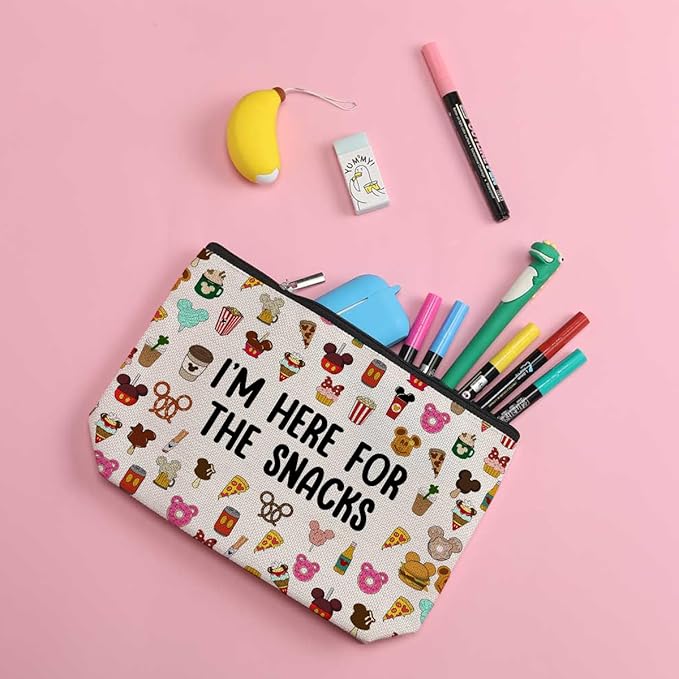 Cartoon Mouse Makeup Bag Cosmetic Bag Zipper Pouch Funny Cute Mouse Themed Gifts Animal Lover Gifts Friendship International Nurses Day Birthday Gift for Women Girl Sister Friend Bestie