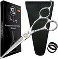 Professional Hair Cutting Scissors 6.5" - German High Carbon Steel Barber Shears with Convex Blades, Ergonomic Design for Salon & Home Use - Pius Lang