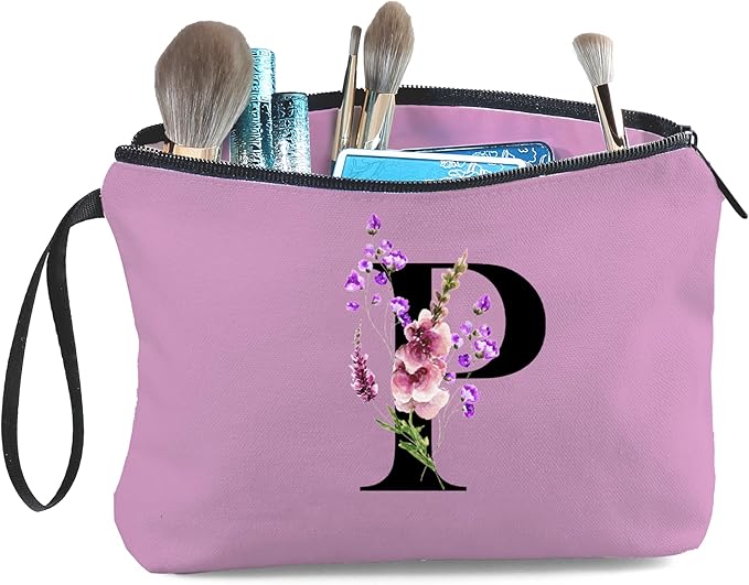 Birthday Inspirational Bridesmaid Proposal Team Small Gifts for Women Mom Aunt Teacher Sister Coworkers Makeup Cosmetic Bag Travel with Mirror Mothers Day Christmas Graduation P