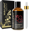 MAYJAM 100ML/3.38FL.OZ Cranberry Fragrance Oils with Glass Dropper, Essential Oils for Diffusers for Home, Long Lasting Scented Oils for Diffusers Soap Candle Making