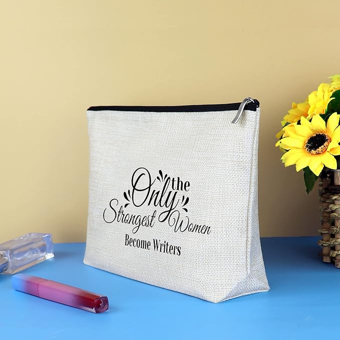 Creative Writer Gift for Women Makeup Bag Write Lovers Inspirational Gift for Writers Novelist Gifts Cosmetic Bag Writer Appreciation Birthday Christmas Thanksgiving Gifts for Author Writers