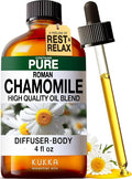 KUKKA Roman Chamomile Essential Oils - 4 Fl Oz - for Hair, Skin, Diffuser, Aromatherapy & DIY Soap Making Scent
