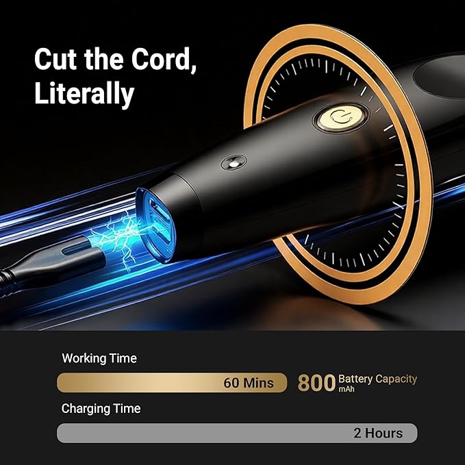 Hair Trimmer for Men, Cordless T-Blade Beard Trimmer, Professional Rechargeable Hair Clippers for Hair Cutting & Grooming