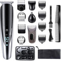 Hatteker Mens Beard Trimmer Grooming kit Hair Trimmer Mustache Trimmer Body Groomer for Nose Ear Facial Hair Cordless Waterproof 5 in 1