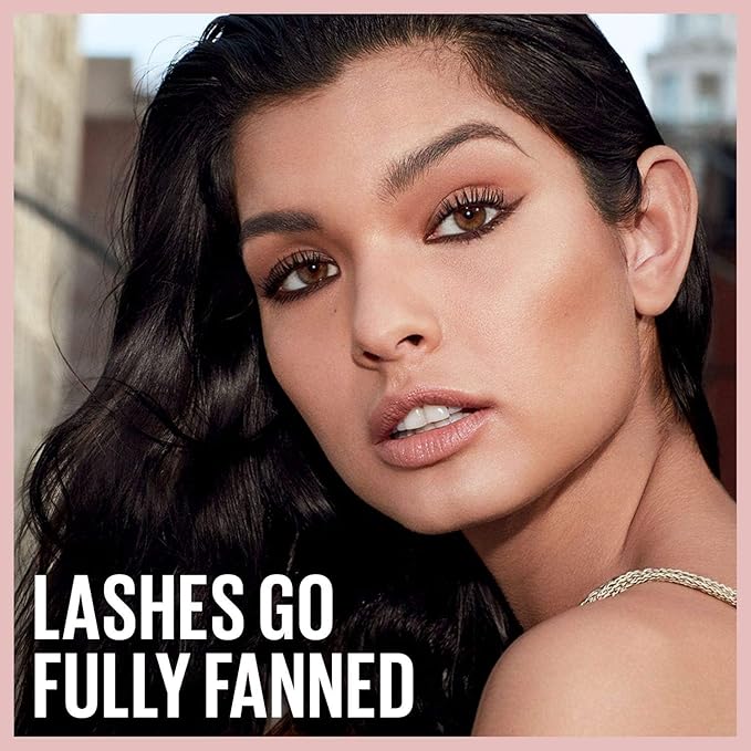 Maybelline Lash Sensational Mascara, Lengthening and Volumizing | Very Black | Washable | Full Fan Effect | Pack of 2