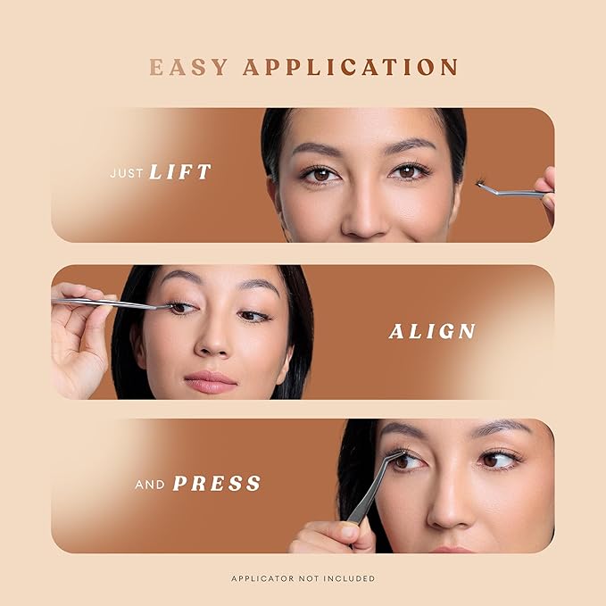 Silly George Pop-On Lashes - DIY 1-Step Pre-Glued Faux Eyelash Clusters, Natural Look Extensions, Brown - Flutter, 5-7 Pair Set, Pack of 60 Clusters