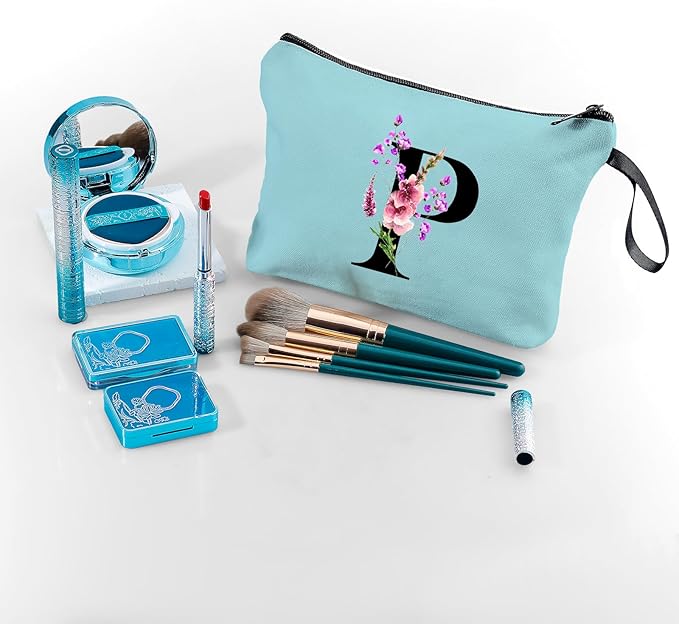 Birthday Inspirational Bridesmaid Proposal Team Small Gifts for Women Mom Aunt Teacher Sister Coworkers Makeup Cosmetic Bag Travel with Mirror Mothers Day Christmas Graduation P