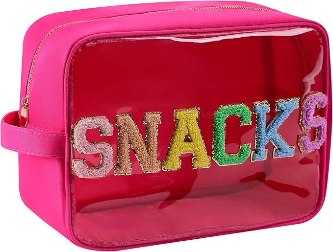 Travel Essentials Makeup Bag for Women Water-resistant Toiletry Organizer Nylon Cosmetic Pouch Preppy Stuff